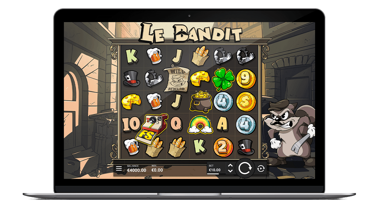 Le Bandit slot screenshot, Hacksaw Gaming