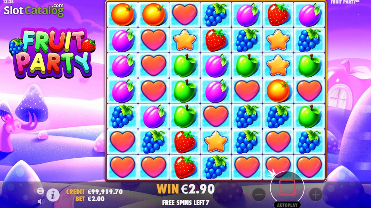 Fruit Party slot screenshot, Pragmatic Play