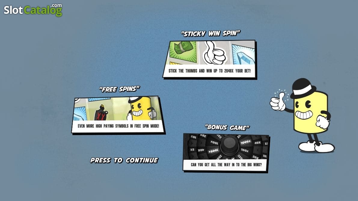 Stick 'Em slot screenshot, Blueprint Gaming