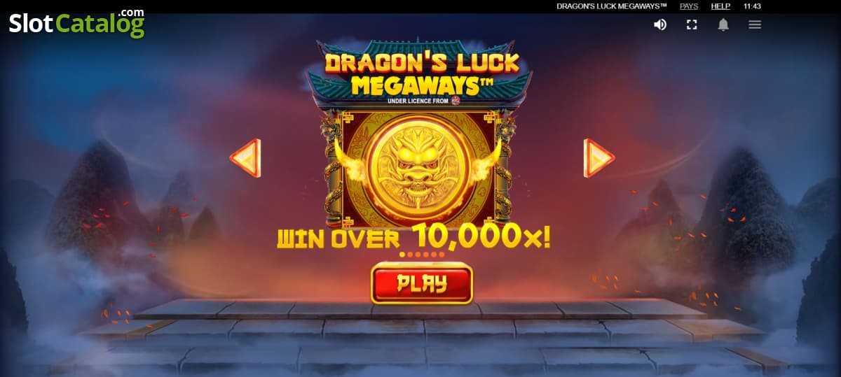 Dragon's Luck Megaways slot screenshot, SpinVerdict