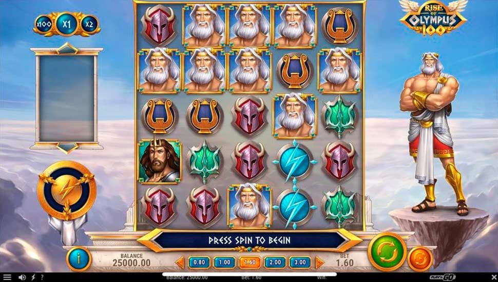 Rise of Olympus slot screenshot, Play'n GO